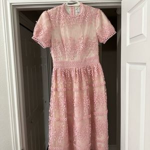 Pink lace dress from Ivy City Co